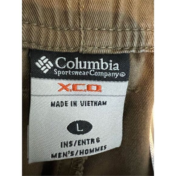 Columbia XCQ Mens Khaki Shorts Size Large - Picture 3 of 4